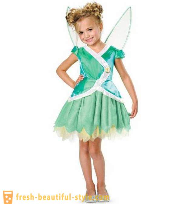 Tinkerbell Kostüm für Mädchen mit ihren Händen
