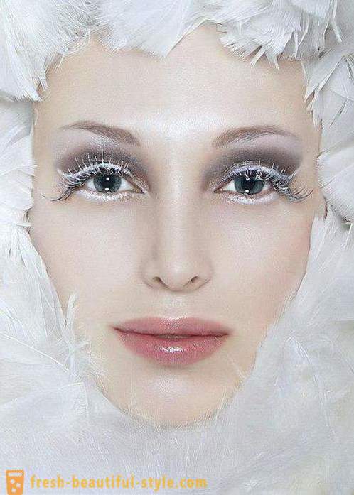 Make-up Snow Queen: Optionen Make-up und Foto