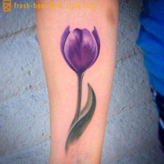 Blumen-Tattoo am Handgelenk für Mädchen. Wert