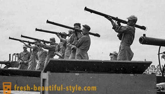 Amerikanische Waffen des Zweiten Weltkrieges und modern. Amerikanische Gewehre und Pistolen