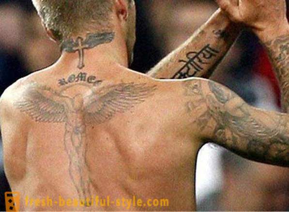 40 Tattoo Beckham: ihre Interpretation und Stelle auf dem Körper