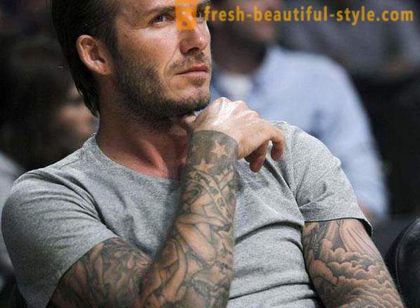40 Tattoo Beckham: ihre Interpretation und Stelle auf dem Körper