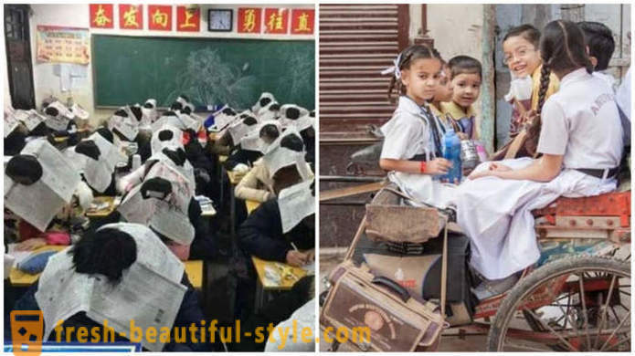 Seltsame Traditionen in verschiedenen Ländern Schulen
