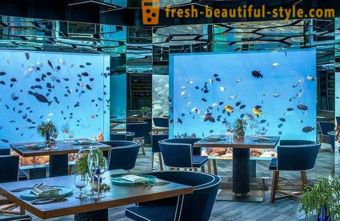 Luxus-Unterwasser-Restaurant auf der Malediven