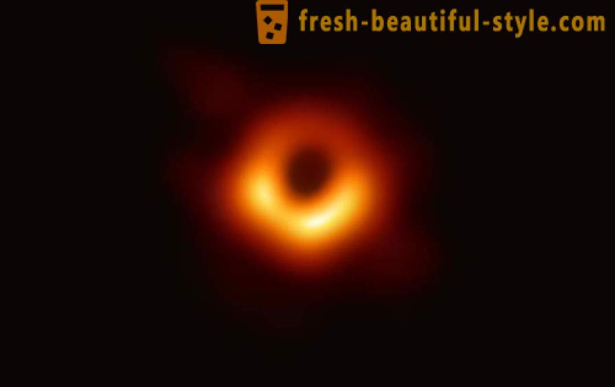 Es präsentiert das erste Bild des Schwarzen Lochs
