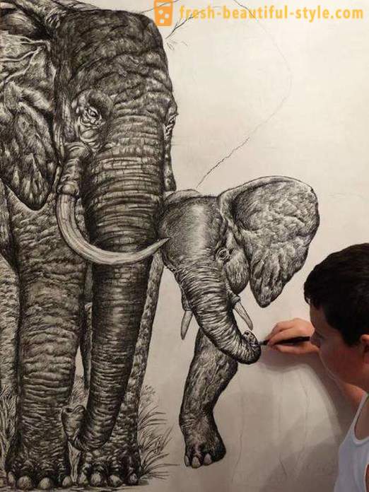 Serbischen Teenager zieht beeindruckende Porträts von Tieren mit Hilfe eines Bleistifts oder Kugelschreiber
