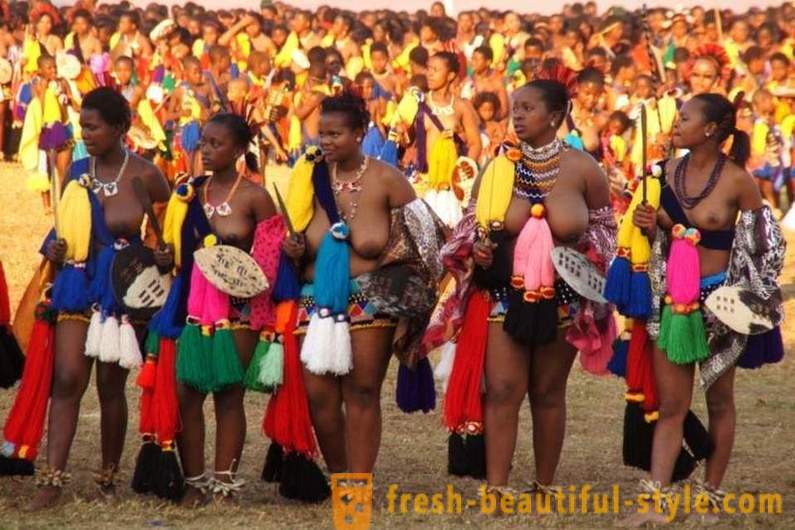 Die Parade der Jungfrauen in Swasiland im Jahr 2017