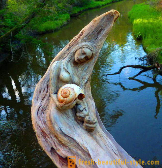 Willkommen in der Geschichte: atemberaubende Skulpturen aus Treibholz, mit Blick auf die an Wunder und Magie unwissentlich glauben