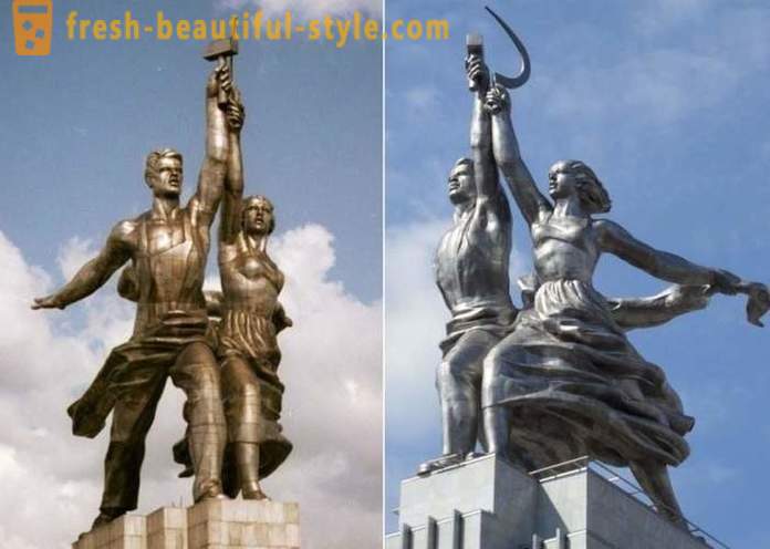 Trotzki, in den Falten des Mantels oder Wie hat sich die Skulptur „Arbeiter und Kolchos Girl“