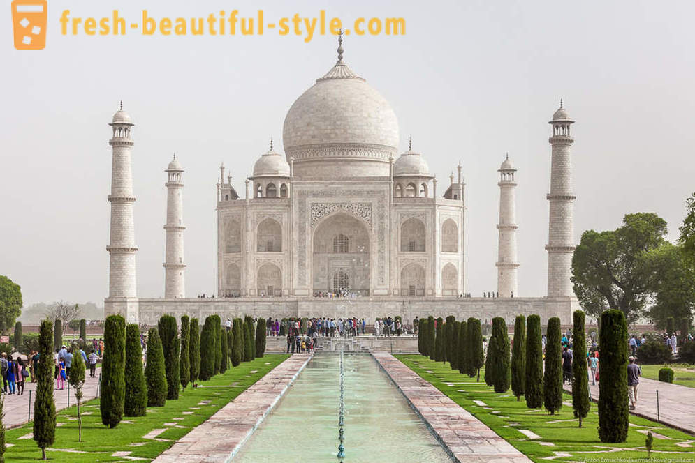 Ein kurzer Stopp in Indien. Unglaubliche Taj Mahal