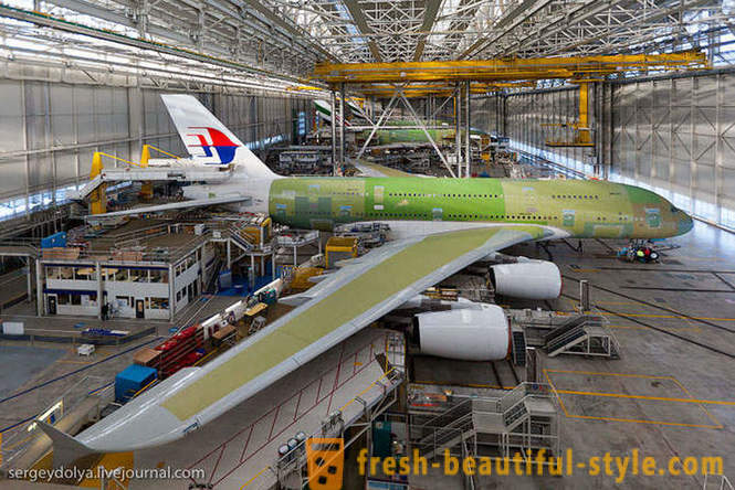 Wie die A380 zu bauen und wie sie aussehen innen