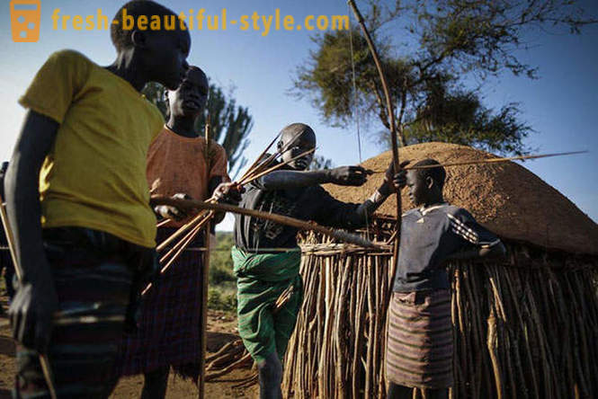Archers Stamm Pokot aus Kenia