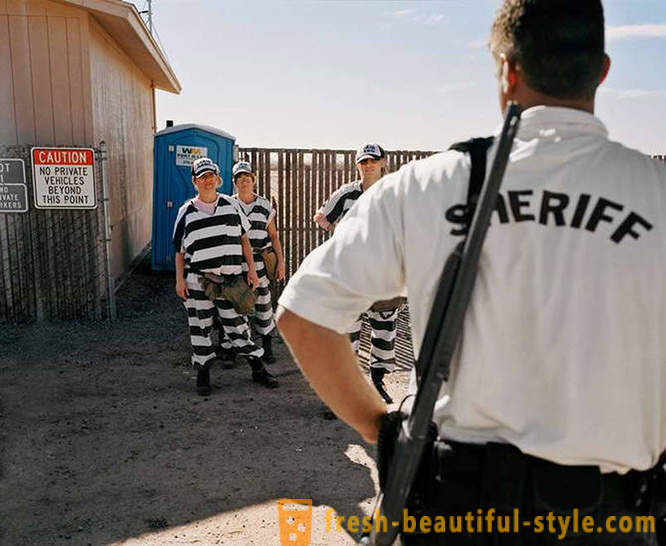 Wochentage weiblichen Gefangenen in einem US-Gefängnis