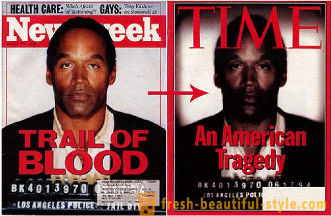 Peinliches Photoshop auf den Titelseiten der populären Zeitschriften