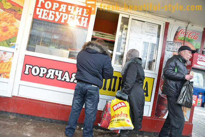 Übersicht der Moskauer Fast-Food