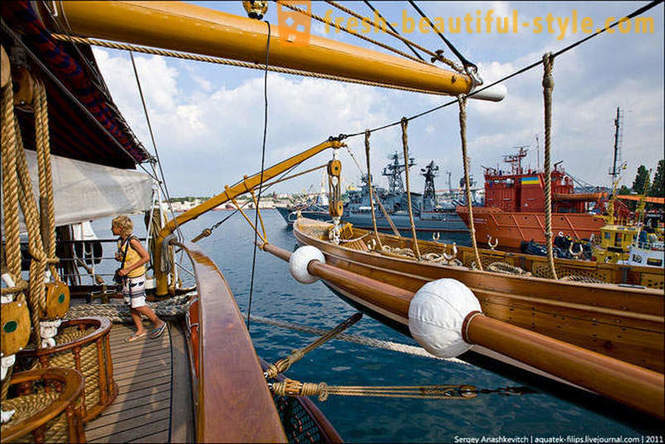 Ausflug an die italienische Segelschiff Amerigo Vespucci