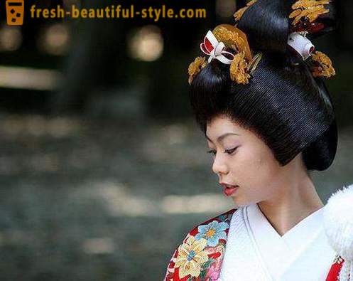 Japanische Frisuren für Mädchen. Traditionelle japanische Frisur