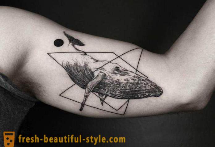 Tattoo „Wal“: die Geschichte, Bedeutung und Fotos