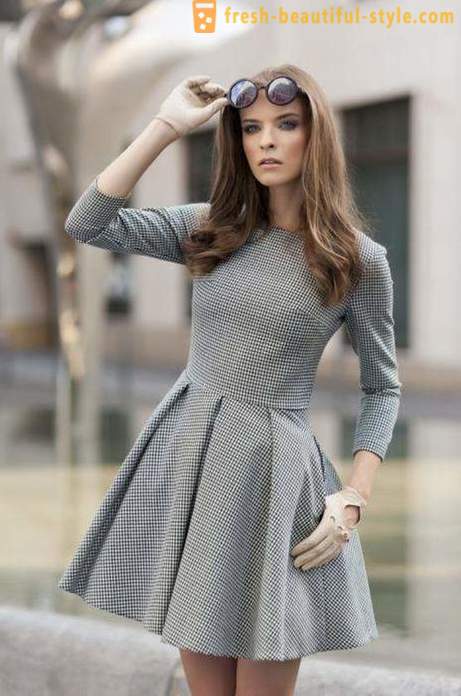 Kleid-Gray: Was, die besten Kombinationen und die Empfehlungen von Fachleuten tragen