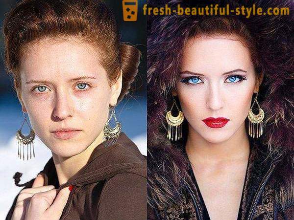 Vorher und nachher: ​​Make-up als Mittel zur Veränderung des Aussehens