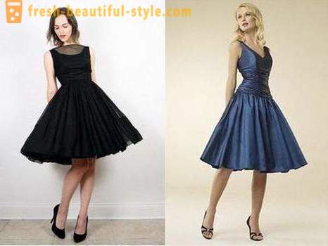 Kleid im Stil der 60er Jahre. kleiden das Modell