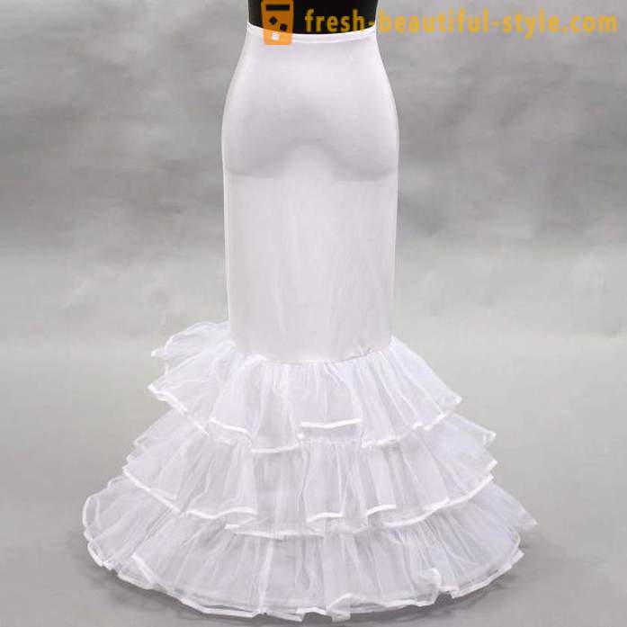 Kleid „Fisch“: Eigenschaften des Stils. Wedding Dress „Fisch“ mit einer Schleife Spitze (Foto)