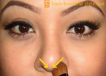 Wie die Nase mit Make-up zu reduzieren? Optisch reduzieren die Nase