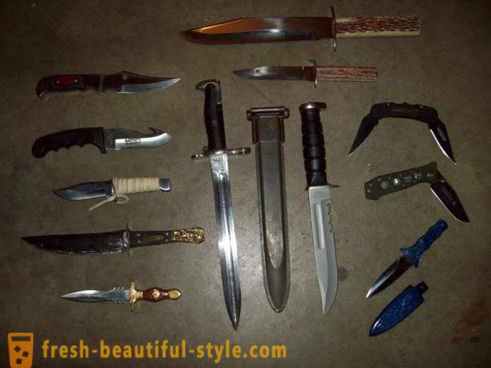 Die wichtigsten Arten von Messern. Arten von Klappmesser