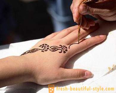 Henna oder mehndi Kunst