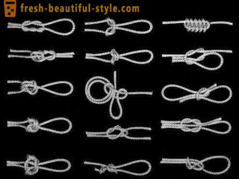 Altes Handwerk: wie man einen Knoten binden