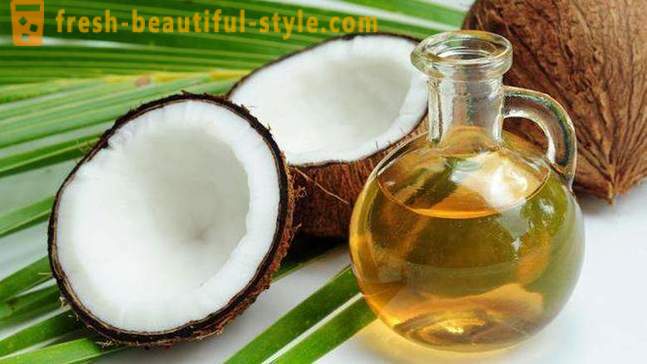 Kokosöl: die Verwendung von natürlicher Haut und Haare
